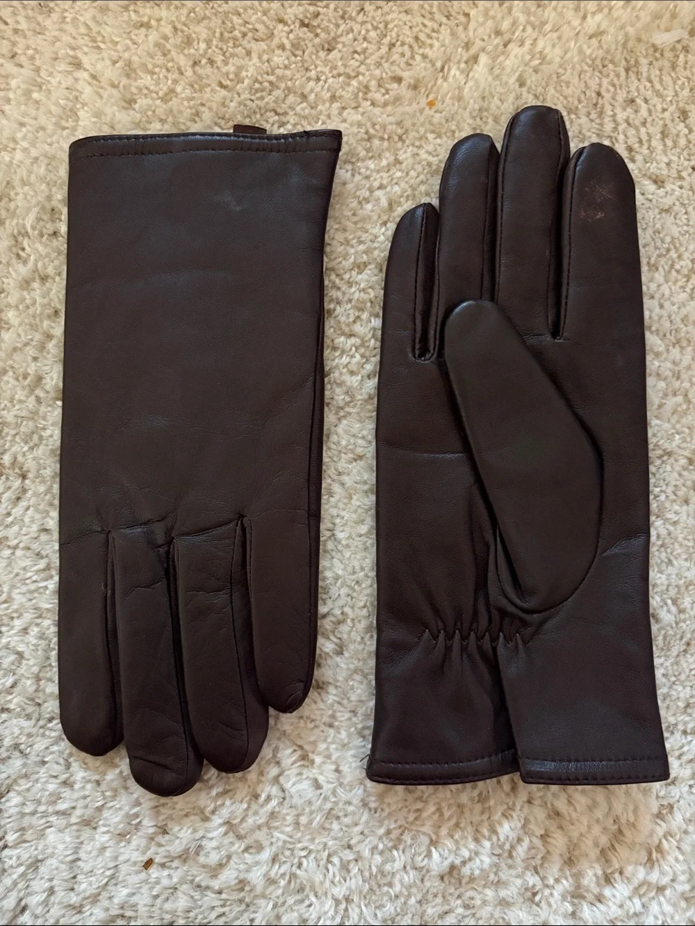 3M Thinsulate Women’s Leather Gloves - Dark Brown